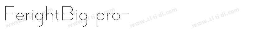 FerightBig pro字体转换
